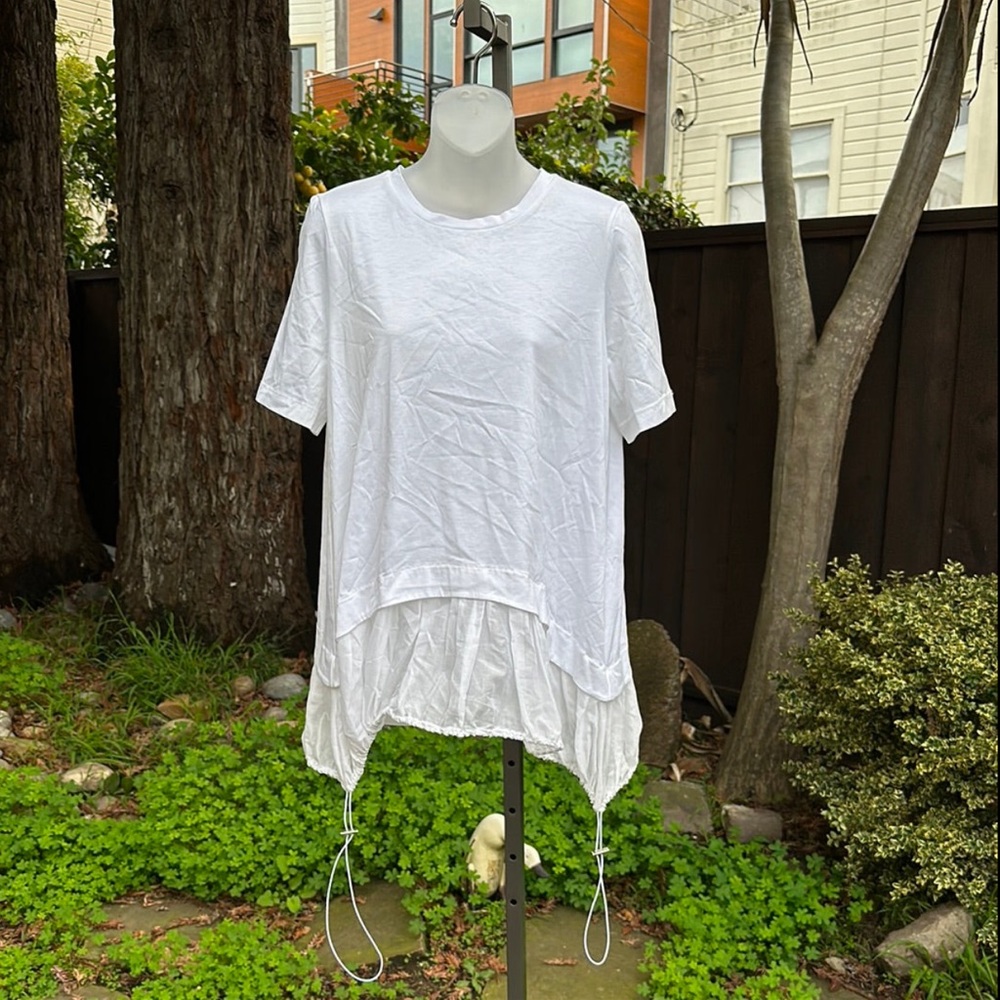 MEIMEIJ Cotton T-Shirt With Drawstrings